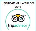 TripAdvisor Certificate of Excellence 2019